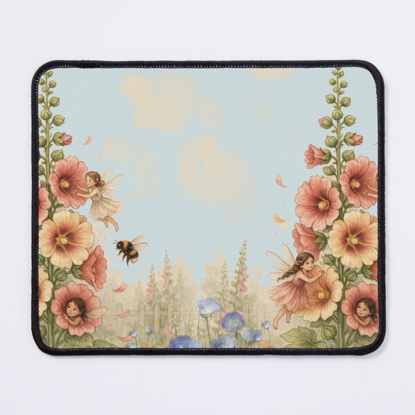 Item preview, Hollyhock faeries designed and sold by Faerieglen.