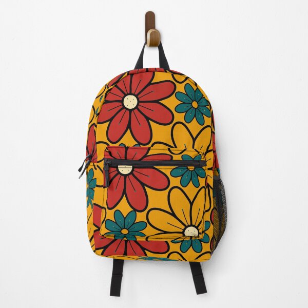 Item preview, Green, Red and Yellow Vintage Flowers Design 9B designed and sold by StefanStudioArt.