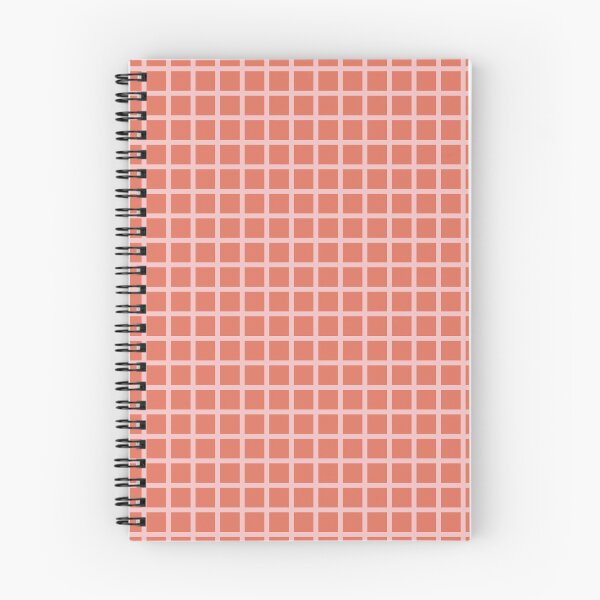 Item preview, Terra cotta & baby pink grid designed and sold by Mint + Midnight.