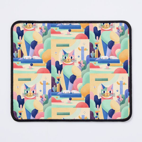 Item preview, Magic Cat in Pastel Geometric Forest designed and sold by Idealforme.