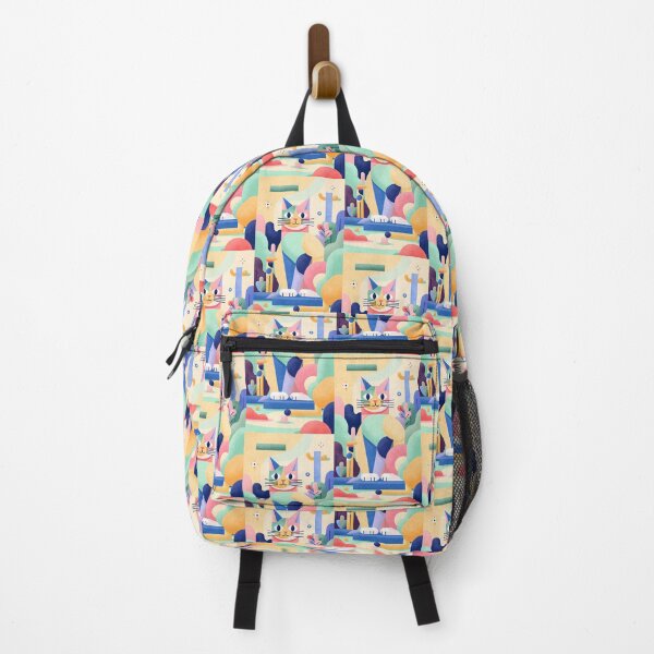 Item preview, Magic Cat in Pastel Geometric Forest designed and sold by Idealforme.