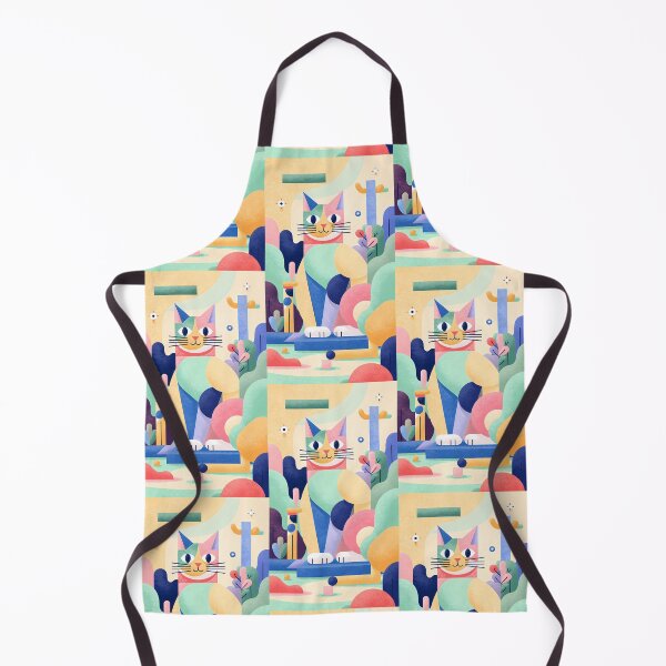 Item preview, Magic Cat in Pastel Geometric Forest designed and sold by Idealforme.