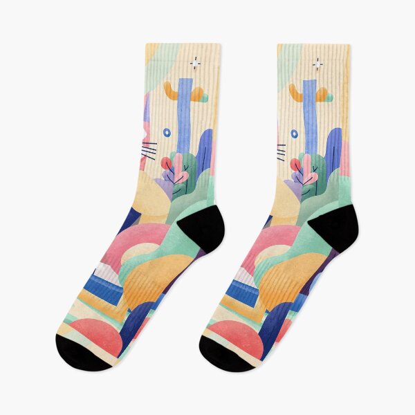 Item preview, Magic Cat in Pastel Geometric Forest designed and sold by Idealforme.