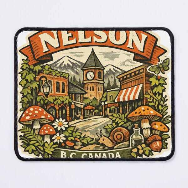 Item preview, Nelson British Columbia Sticker designed and sold by Imaginarium of Chaos falcon88 .