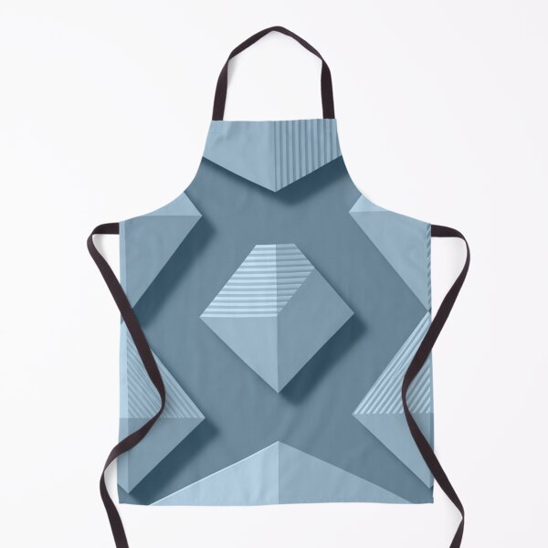 Item preview, Low-Poly Blue Gray Geometric Tile designed and sold by IntelliMindDesigns.