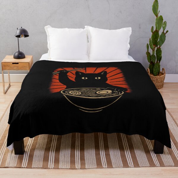 Item preview, Japanese Ramen Black Cat designed and sold by DemureArtsy.