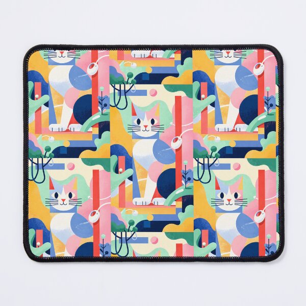 Item preview, Magic Cat in Pastel Geometric Forest designed and sold by Idealforme.