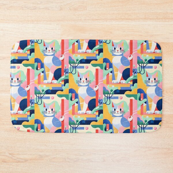 Item preview, Magic Cat in Pastel Geometric Forest designed and sold by Idealforme.