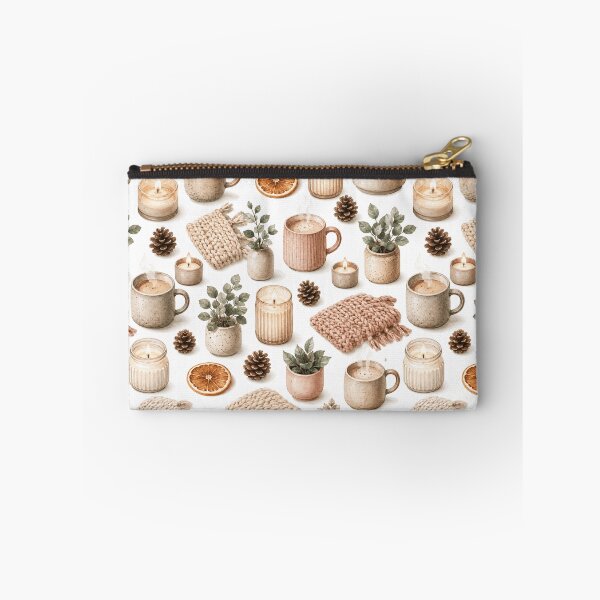 Item preview, Hygge Winter Candle Cozy Watercolor Seamless Pattern designed and sold by Inkworksbyshery.