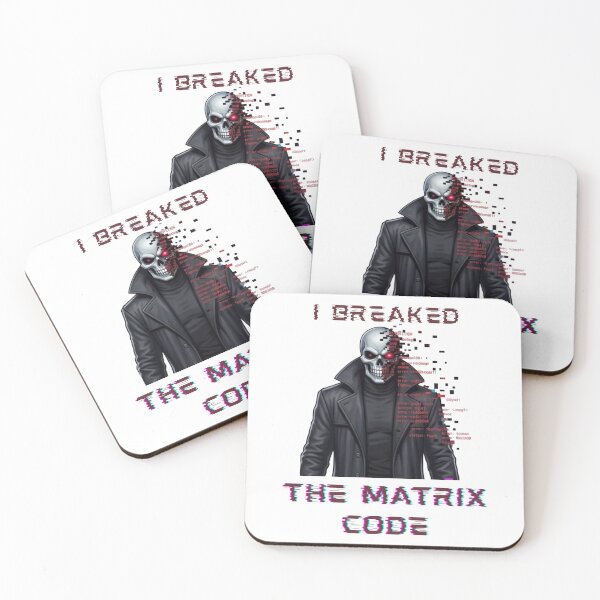 Item preview, Funny Glitch Code Matrix Parody designed and sold by RamjoVerse.