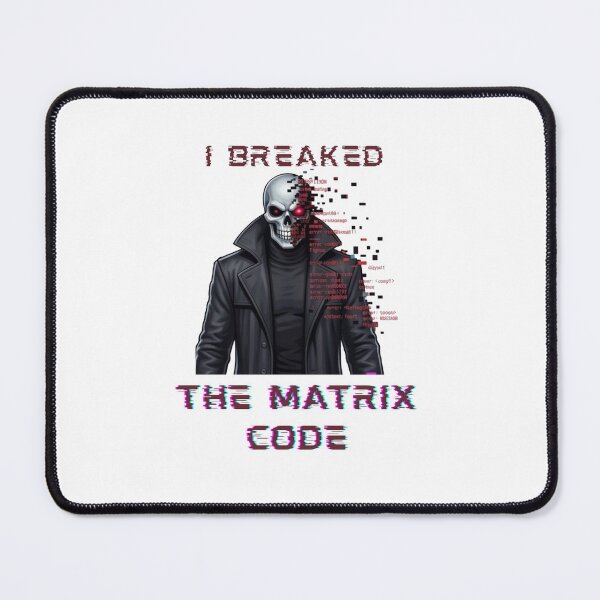 Item preview, Funny Glitch Code Matrix Parody designed and sold by RamjoVerse.