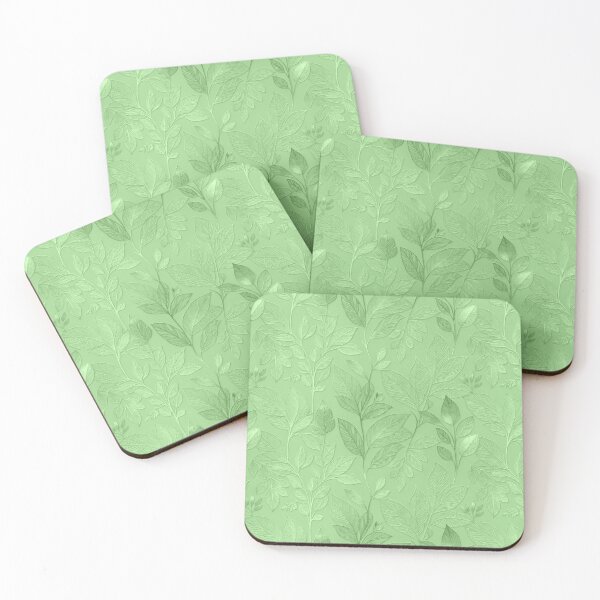 Item preview, Light Mint Green Floral Pattern Tile designed and sold by IntelliMindDesigns.