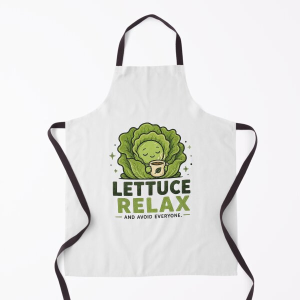Item preview, Lettuce Relax - Funny Introvert Vegetable Design designed and sold by BlackSector77.