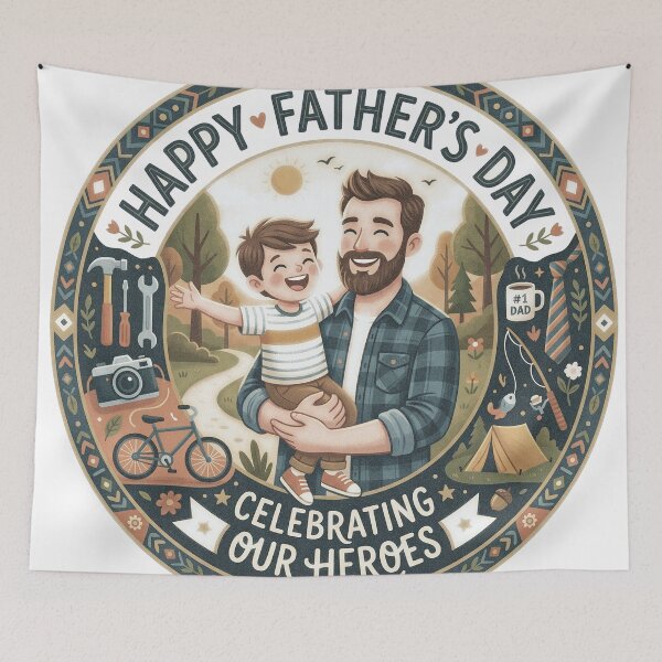 Item preview, Happy Father's Day – You Are Our Hero Vintage  designed and sold by jcsstore.