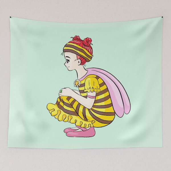 Item preview, Girl with a Bee Headband designed and sold by impui.