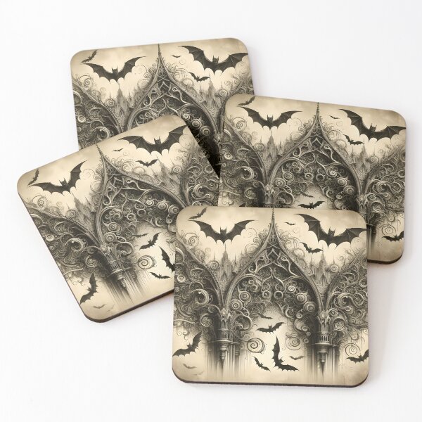 Item preview, Bats and Spirals designed and sold by JacquiTaylorArt.