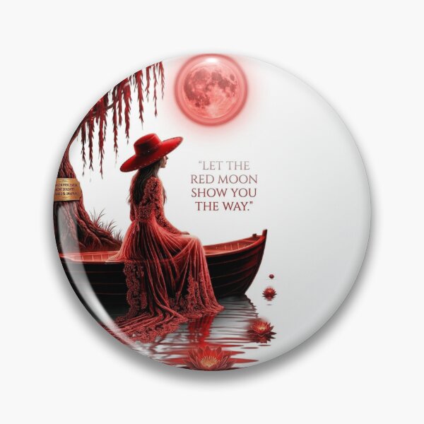 Item preview, Red Moon Boat Reflection Journey designed and sold by Sovereign Supply Co..