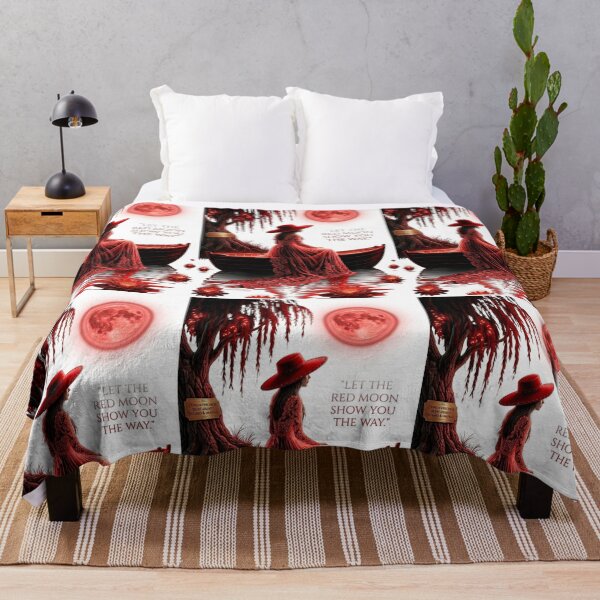 Item preview, Red Moon Boat Reflection Journey designed and sold by Sovereign Supply Co..