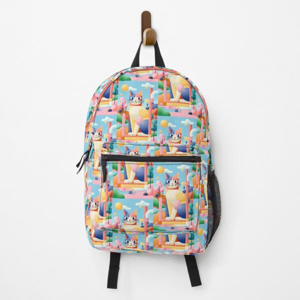 Item preview, Magic Cat in Pastel Geometric Forest designed and sold by Idealforme.