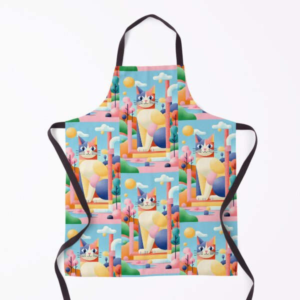 Item preview, Magic Cat in Pastel Geometric Forest designed and sold by Idealforme.