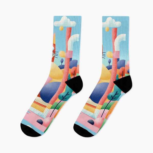 Item preview, Magic Cat in Pastel Geometric Forest designed and sold by Idealforme.
