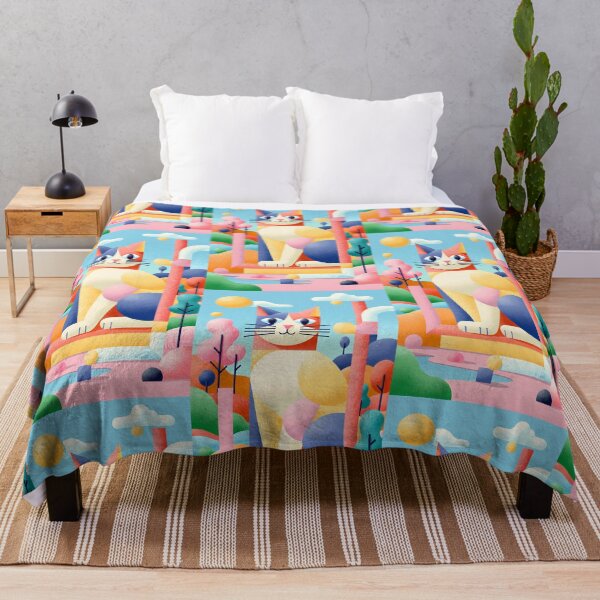 Item preview, Magic Cat in Pastel Geometric Forest designed and sold by Idealforme.