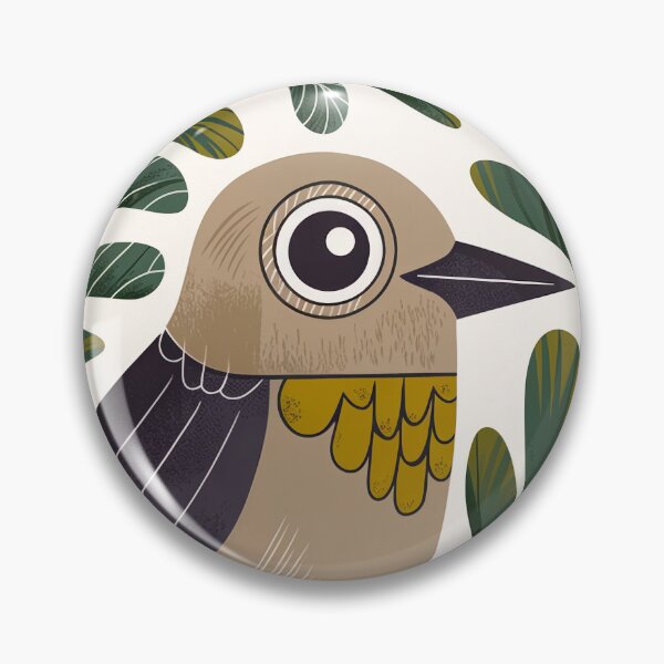 Item preview, Mid Century Modern Scandi Birb - Folk Art Bird Illustration | Filora Atelier  designed and sold by Filora Atelier | Bird Art.