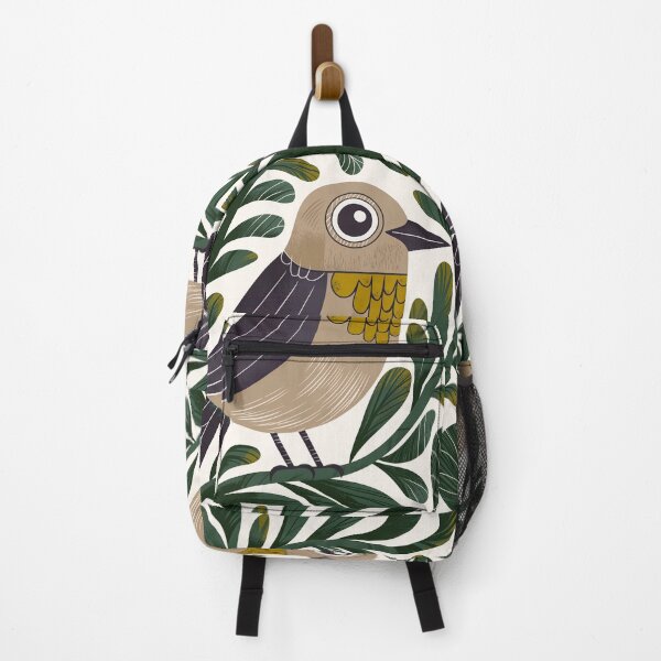 Item preview, Mid Century Modern Scandi Birb - Folk Art Bird Illustration | Filora Atelier designed and sold by Filora Atelier | Bird Art.
