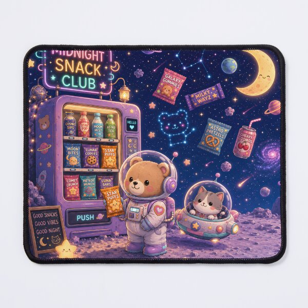 Item preview, Midnight Snack Club Space Bear designed and sold by SRY DESIGN.