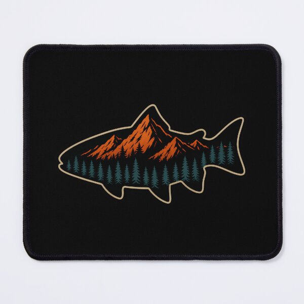 Item preview, Mountain Fish Fishing Nature Lover designed and sold by DemureArtsy.