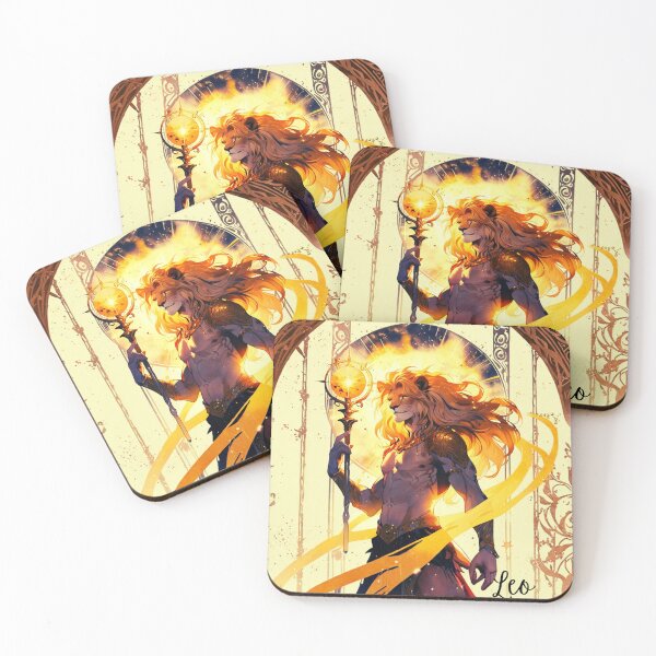 Item preview, Leo Sun King | Celestial Lion Zodiac Fantasy Artwork designed and sold by KomoFrames.