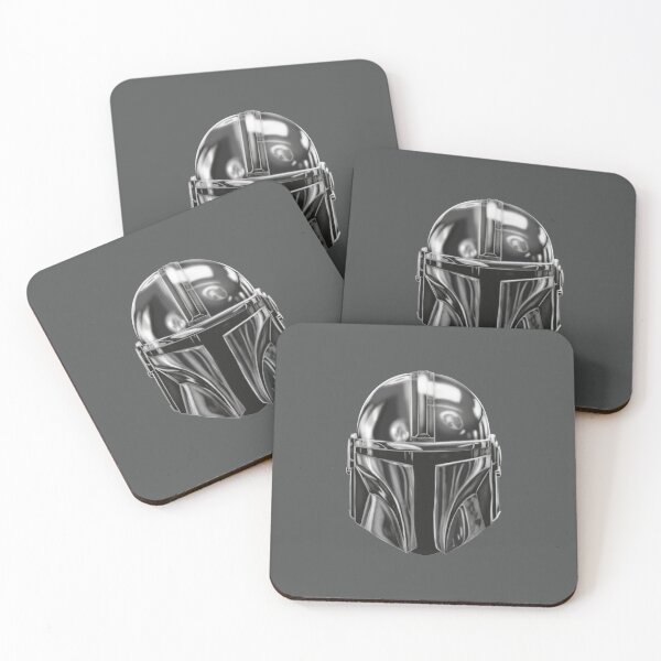 Item preview, Mandalorian Warrior Helmet with Darksaber Galactic Illustration designed and sold by rabardock.