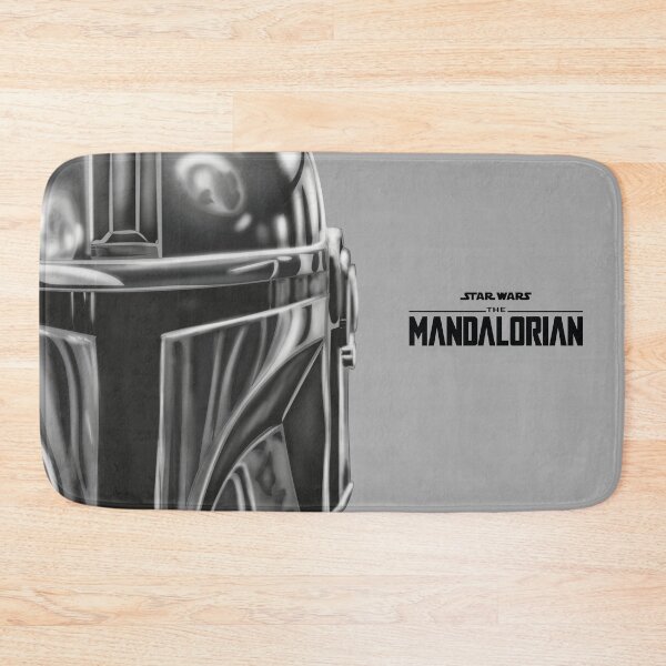 Item preview, Mandalorian Warrior Helmet with Darksaber Galactic Illustration designed and sold by rabardock.