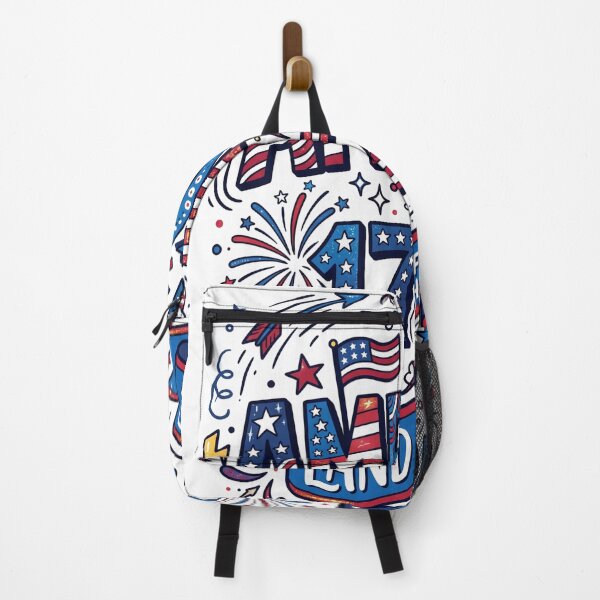 Item preview, America 1776 Land of the Free Patriotic Doodle Vector Illustration designed and sold by gary44.