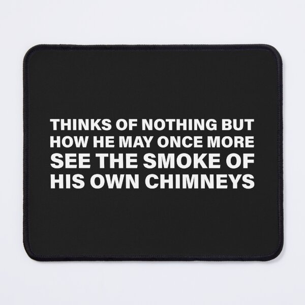 Item preview, To Once More See the Smoke of My Own Chimney — The Odyssey Quote (Black Version) designed and sold by LiteraryRelics.