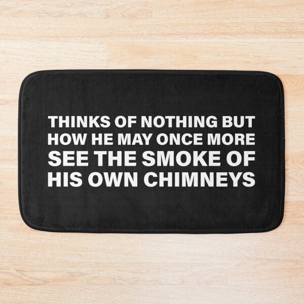 Item preview, To Once More See the Smoke of My Own Chimney — The Odyssey Quote (Black Version) designed and sold by LiteraryRelics.