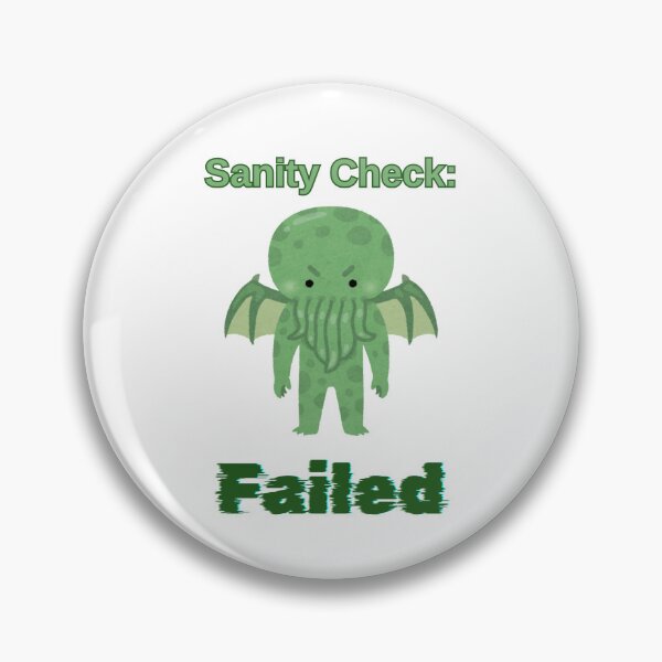 Item preview, Sanity Check Failed - Cute Cthulhu Tabletop RPG Funny Gamer designed and sold by DataNataDesigns.