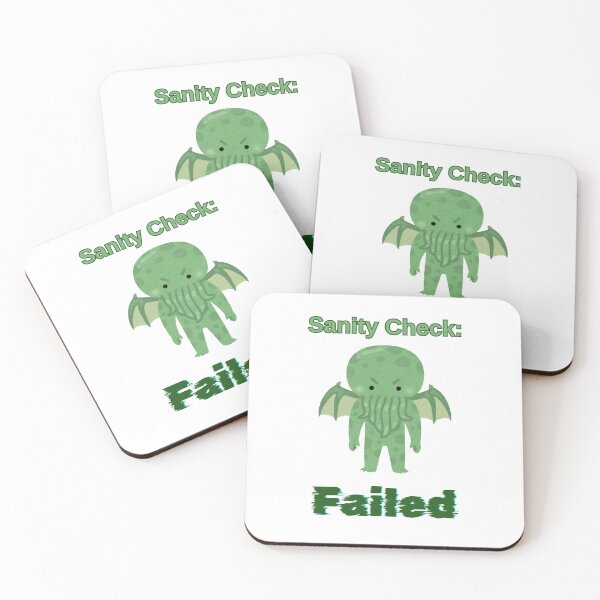 Item preview, Sanity Check Failed - Cute Cthulhu Tabletop RPG Funny Gamer designed and sold by DataNataDesigns.