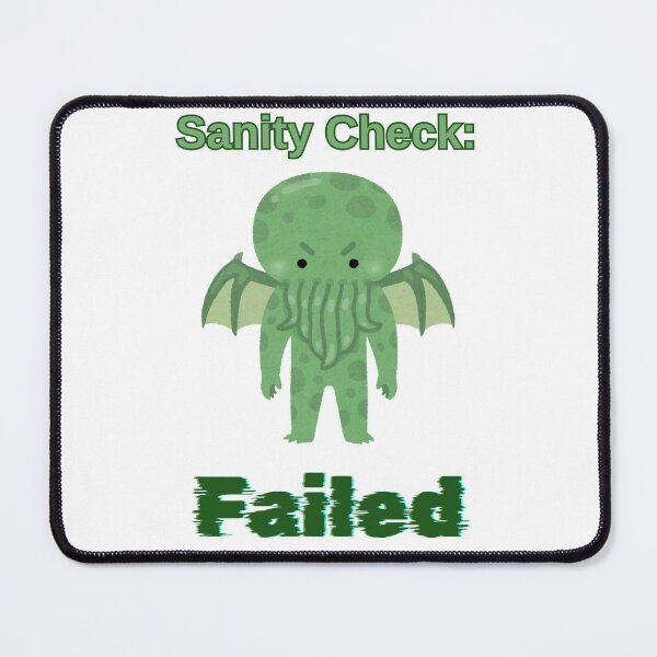 Item preview, Sanity Check Failed - Cute Cthulhu Tabletop RPG Funny Gamer designed and sold by DataNataDesigns.