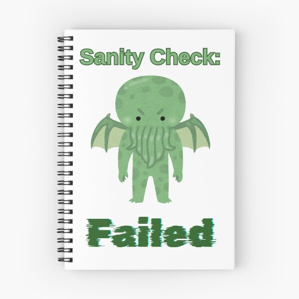 Item preview, Sanity Check Failed - Cute Cthulhu Tabletop RPG Funny Gamer designed and sold by DataNataDesigns.