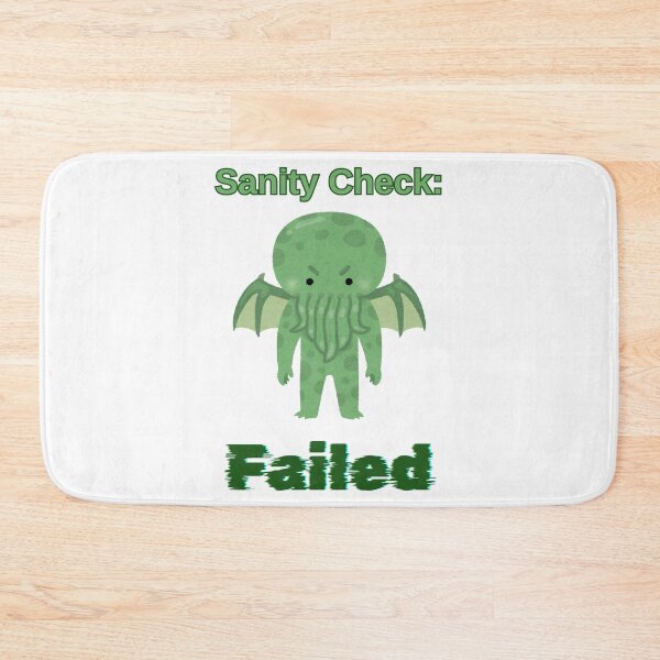 Item preview, Sanity Check Failed - Cute Cthulhu Tabletop RPG Funny Gamer designed and sold by DataNataDesigns.