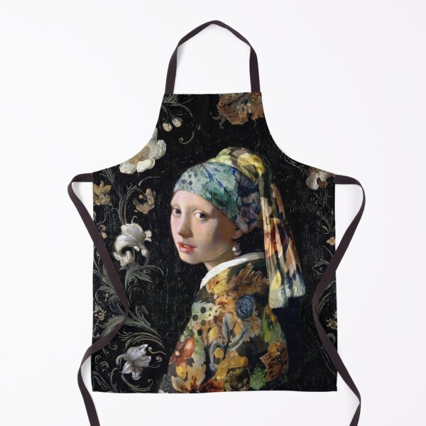 Item preview, Floral Interpretation of Girl with a Pearl Earring designed and sold by Shecreatescomics.