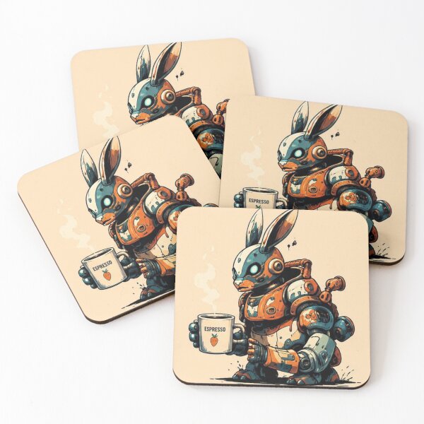 Item preview, Espresso Rabbit Mech designed and sold by RecentArt.