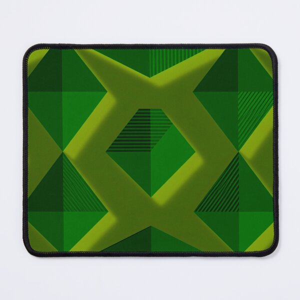 Item preview, Bold Green Geometric Diamond Pattern designed and sold by IntelliMindDesigns.
