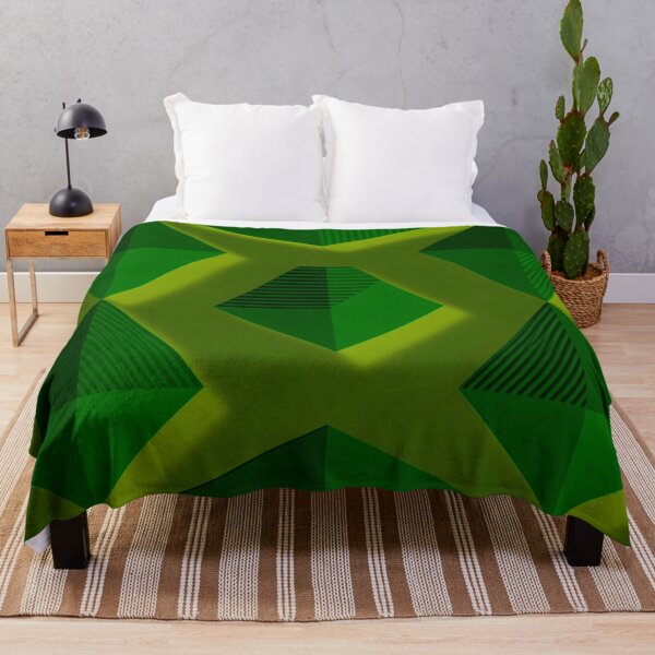 Item preview, Bold Green Geometric Diamond Pattern designed and sold by IntelliMindDesigns.