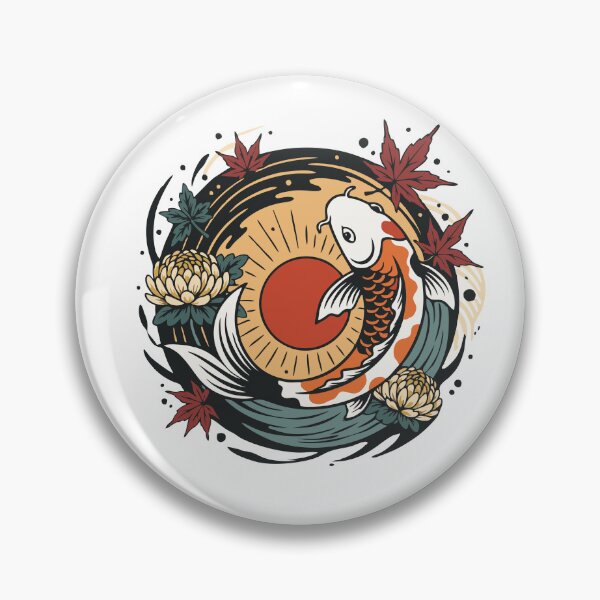 Item preview, vortex – fish, sun, water, flowers in a circle designed and sold by PawelZmich.