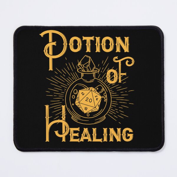 Item preview, Potion Bottle of Healing, Dnd d20 dice vintage style designed and sold by DungeonAtelier.