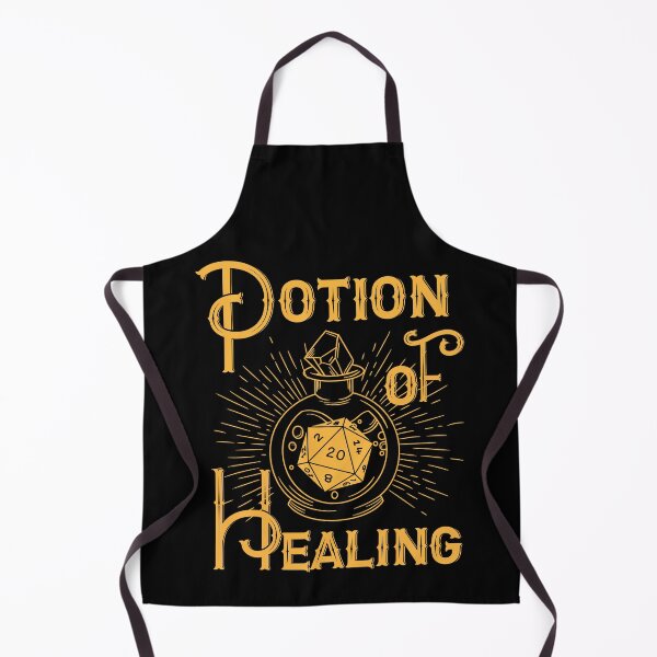 Item preview, Potion Bottle of Healing, Dnd d20 dice vintage style designed and sold by DungeonAtelier.