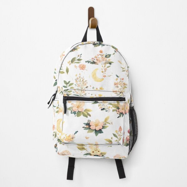 Item preview, Whimsical Cottagecore Floral Pattern | Moon Bunny Mushroom Botanical Art designed and sold by Rixben.