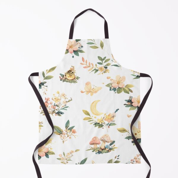 Item preview, Whimsical Cottagecore Floral Pattern | Moon Bunny Mushroom Botanical Art designed and sold by Rixben.